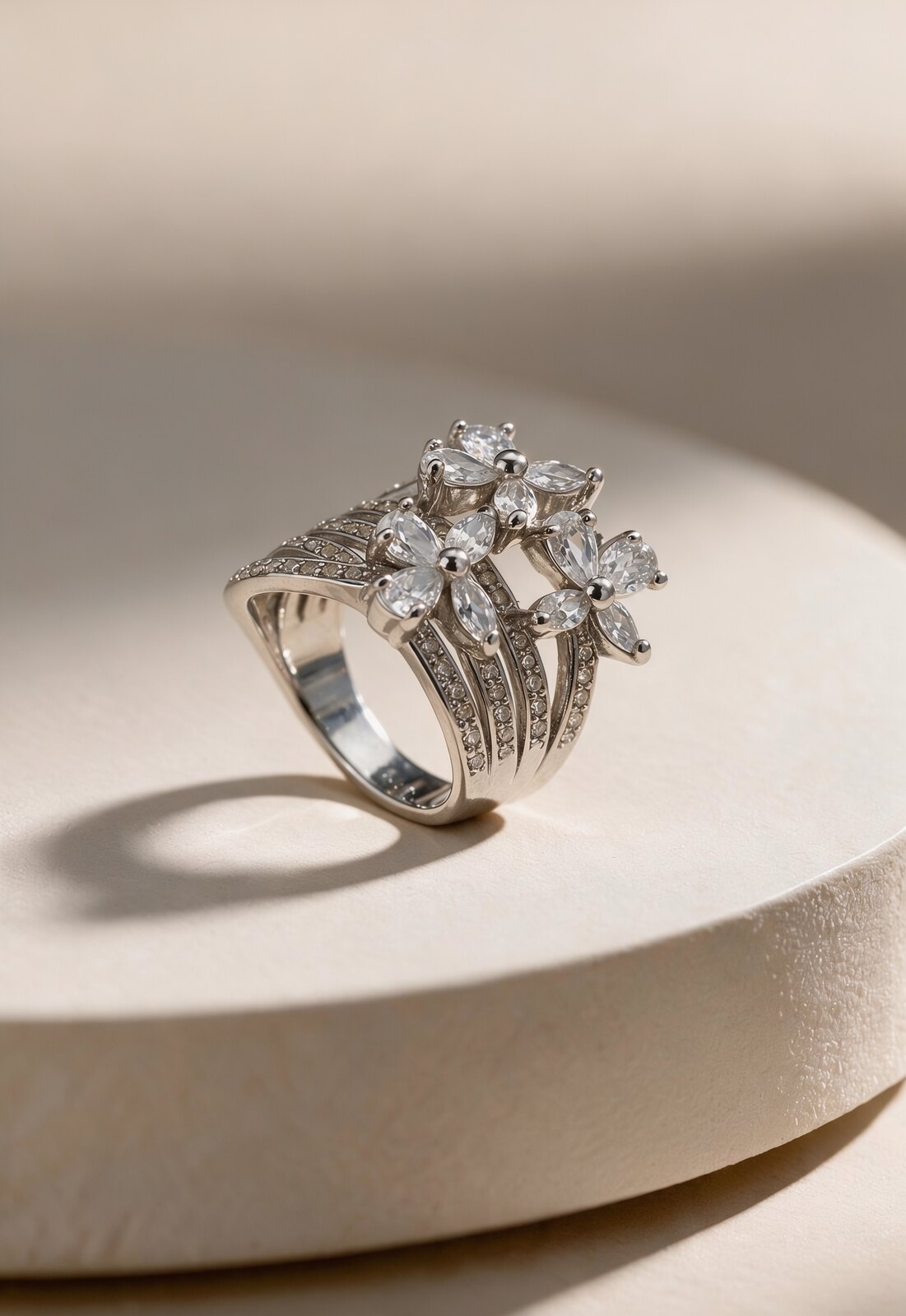 Marquise blossom ring, No. 027 — Romae